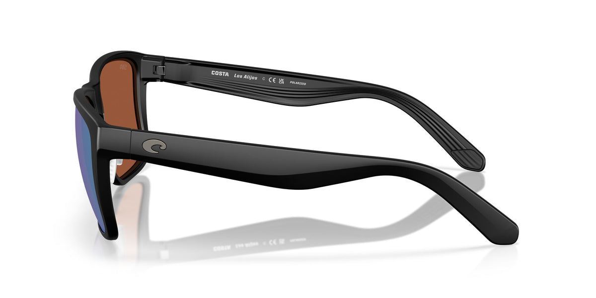 Costa Del Mar Los Alijos 6S9126 912602 59 Matte Black / Green Mirror