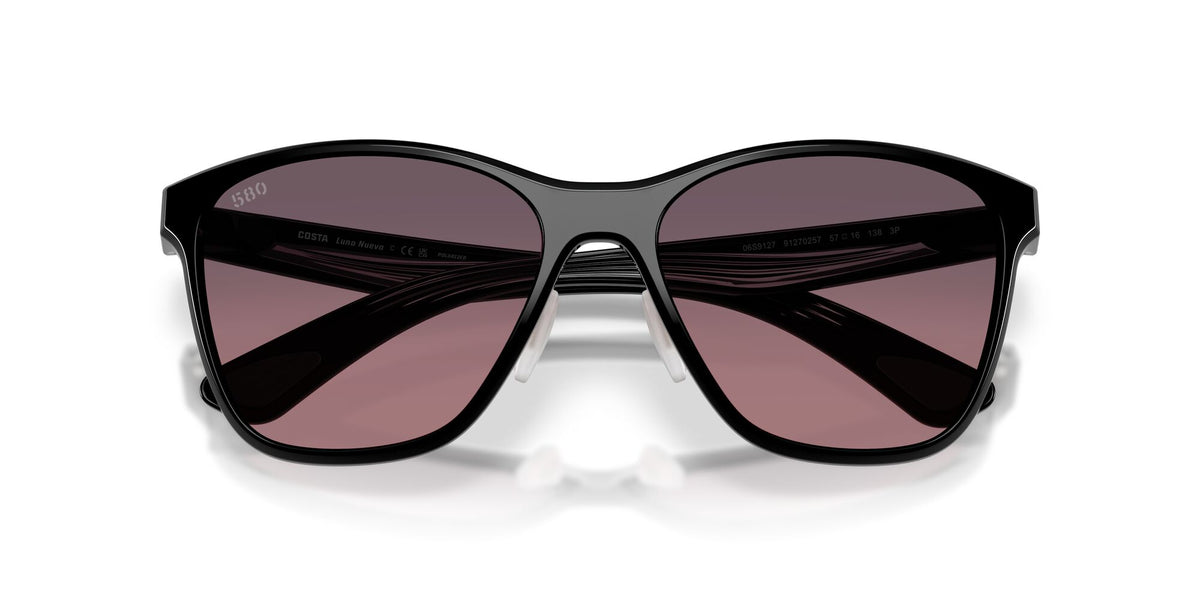 Costa Del Mar Luna Nueva 06S9127 912702 57 Black/ Rose Gradient