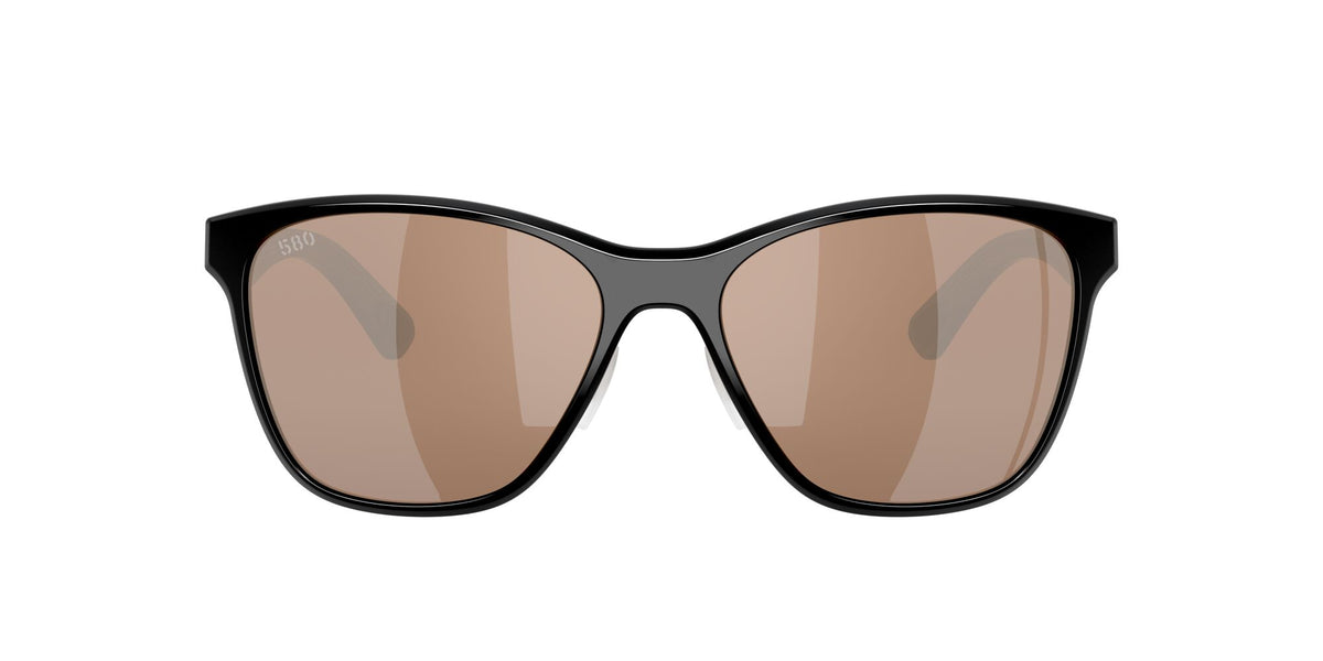 Costa Del Mar Luna Nueva 06S9127 912703 57 Black/ Copper Silver Mirror