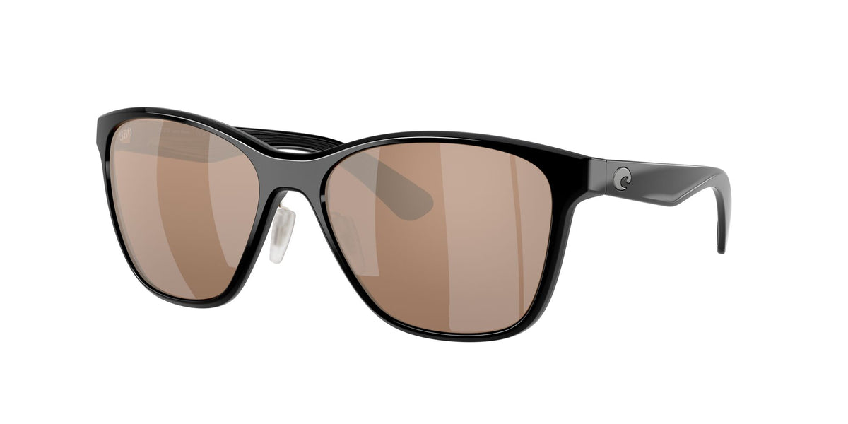 Costa Del Mar Luna Nueva 06S9127 912703 57 Black/ Copper Silver Mirror