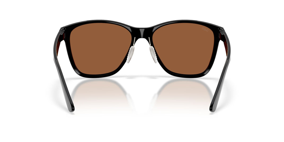 Costa Del Mar Luna Nueva 06S9127 912703 57 Black/ Copper Silver Mirror