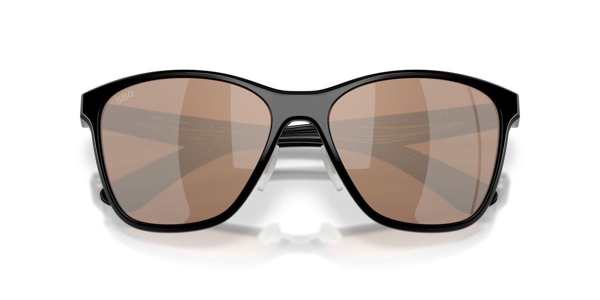 Costa Del Mar Luna Nueva 06S9127 912703 57 Black/ Copper Silver Mirror