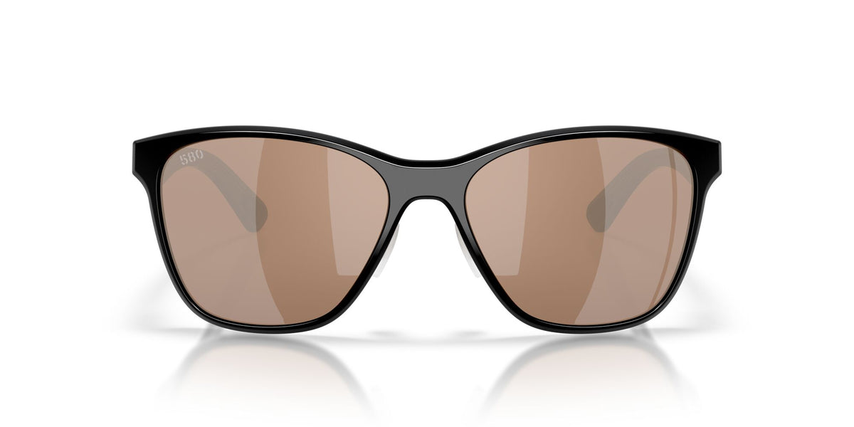 Costa Del Mar Luna Nueva 06S9127 912703 57 Black/ Copper Silver Mirror