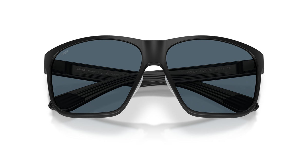 Costa Del Mar Trades 06S9128 912801 60 Matte Black/ Gray