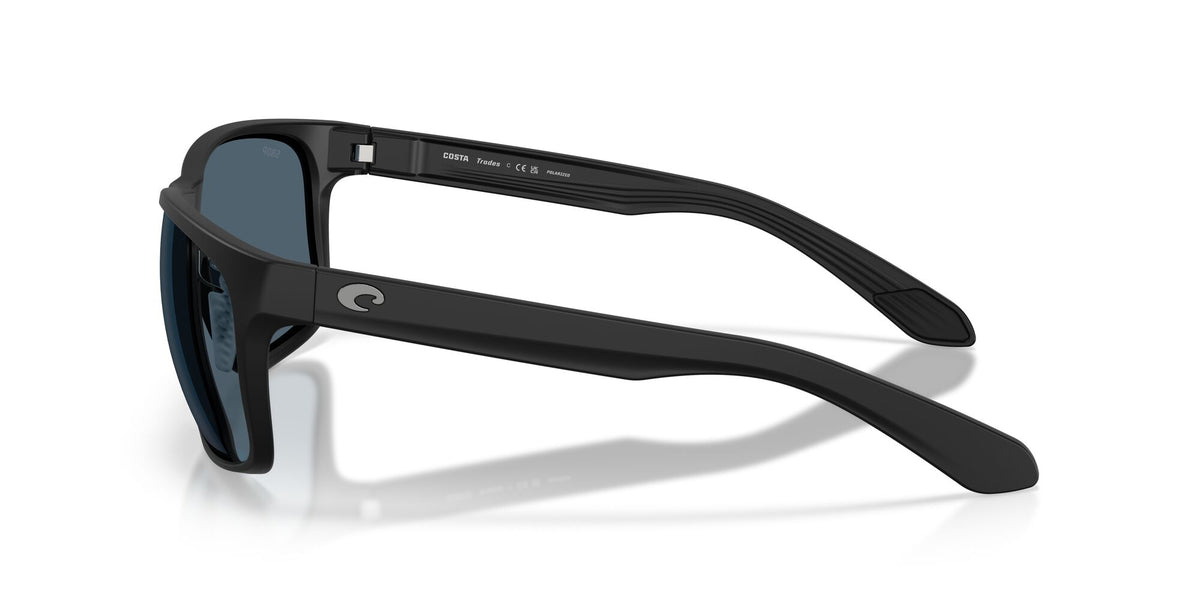 Costa Del Mar Trades 06S9128 912801 60 Matte Black/ Gray