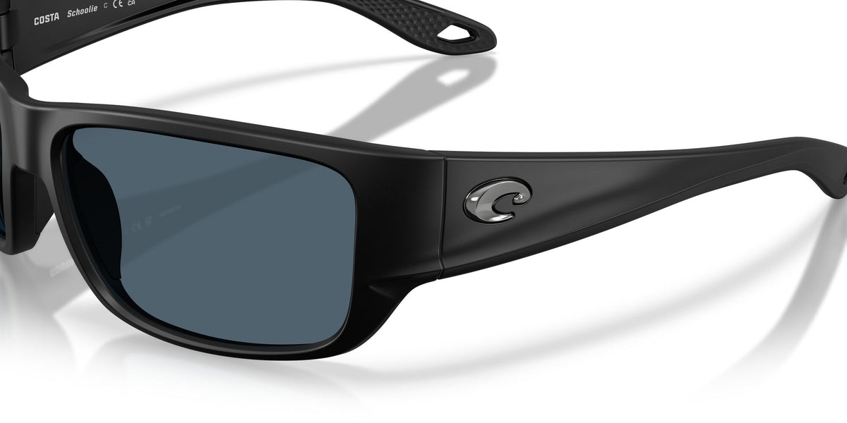Costa Del Mar Schoolie 06S9132 913201 56 Matte Black/ Gray