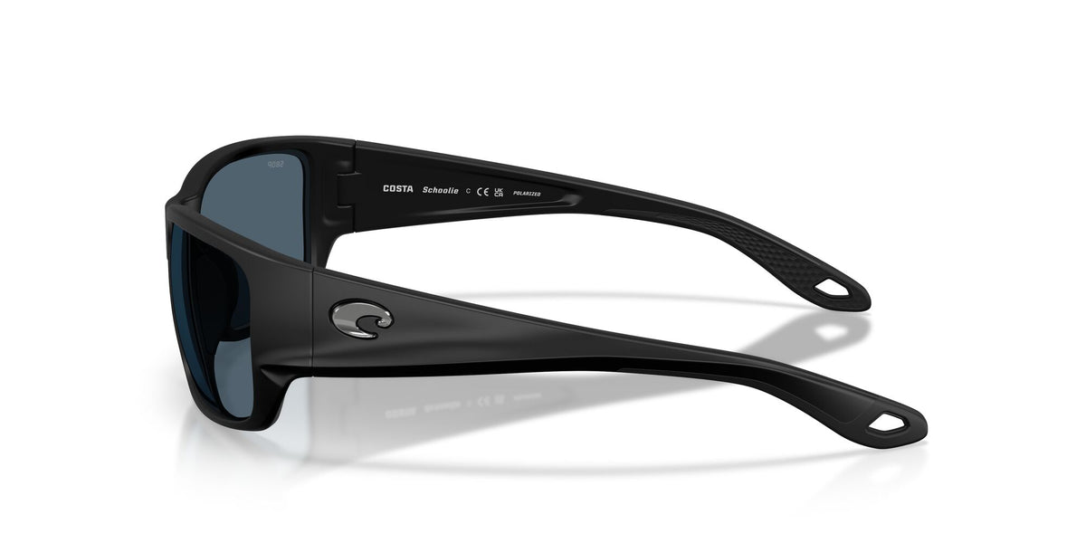 Costa Del Mar Schoolie 06S9132 913201 56 Matte Black/ Gray