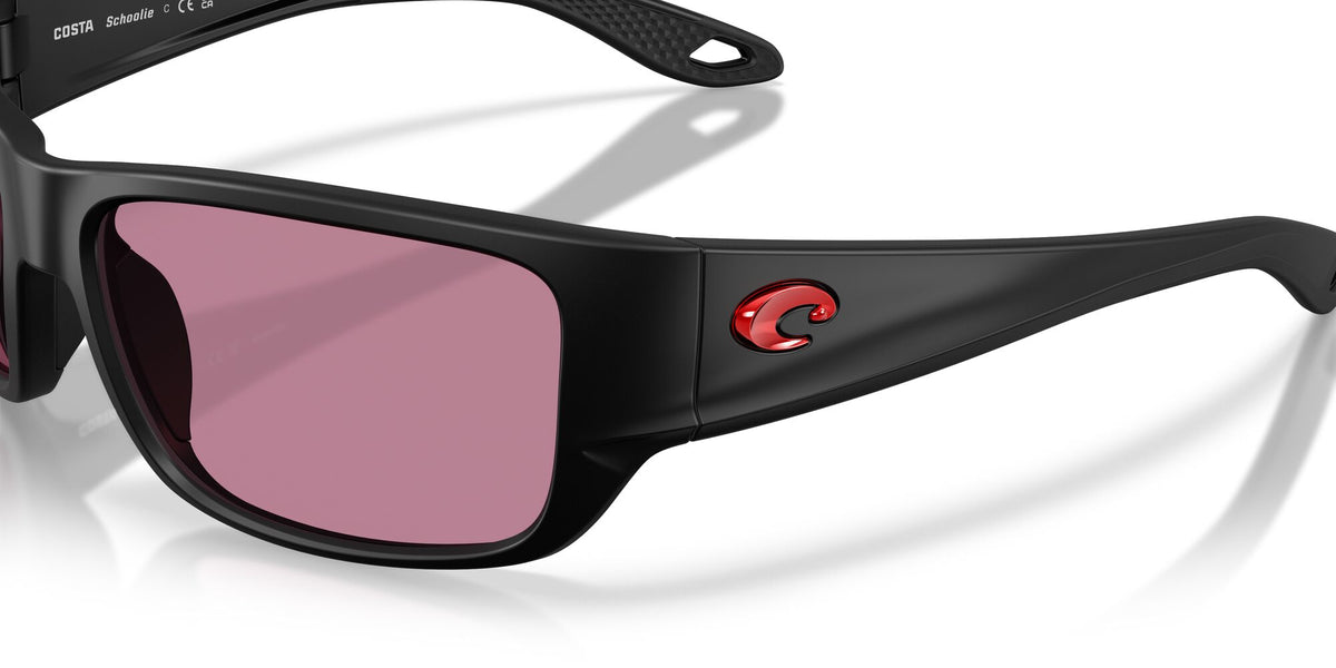 Costa Del Mar Schoolie 06S9132 913204 56 Matte Black/ Rose