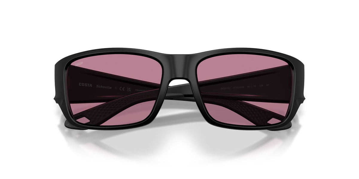 Costa Del Mar Schoolie 06S9132 913204 56 Matte Black/ Rose