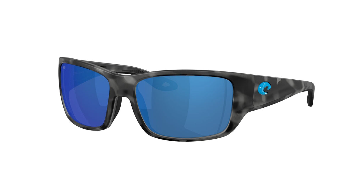 Costa Del Mar Schoolie 06S9132 913205 56 Matt Tiger Shark/ Blue Mirror