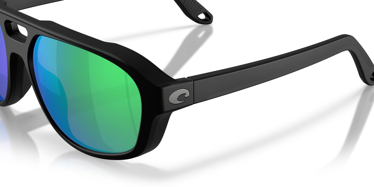 Costa Del Mar Street Heat 06S9133 913302 55 Matte Black/ Green Mirror