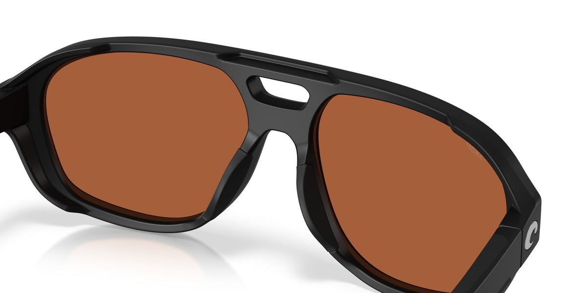 Costa Del Mar Street Heat 06S9133 913302 55 Matte Black/ Green Mirror