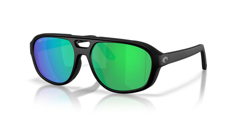 Costa Del Mar Street Heat 06S9133 913302 55 Matte Black/ Green Mirror