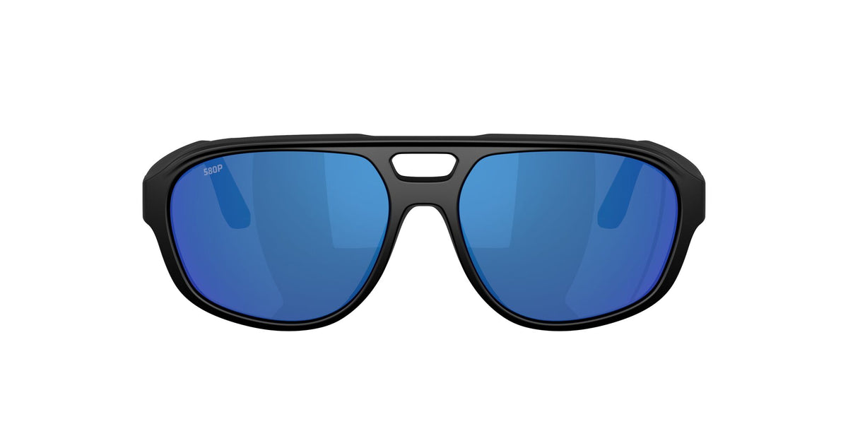 Costa Del Mar Street Heat 06S9133 913303 55 Matte Black/ Blue Mirror
