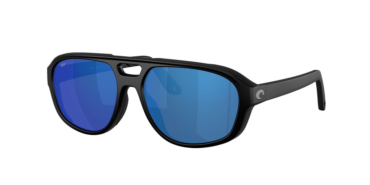 Costa Del Mar Street Heat 06S9133 913303 55 Matte Black/ Blue Mirror