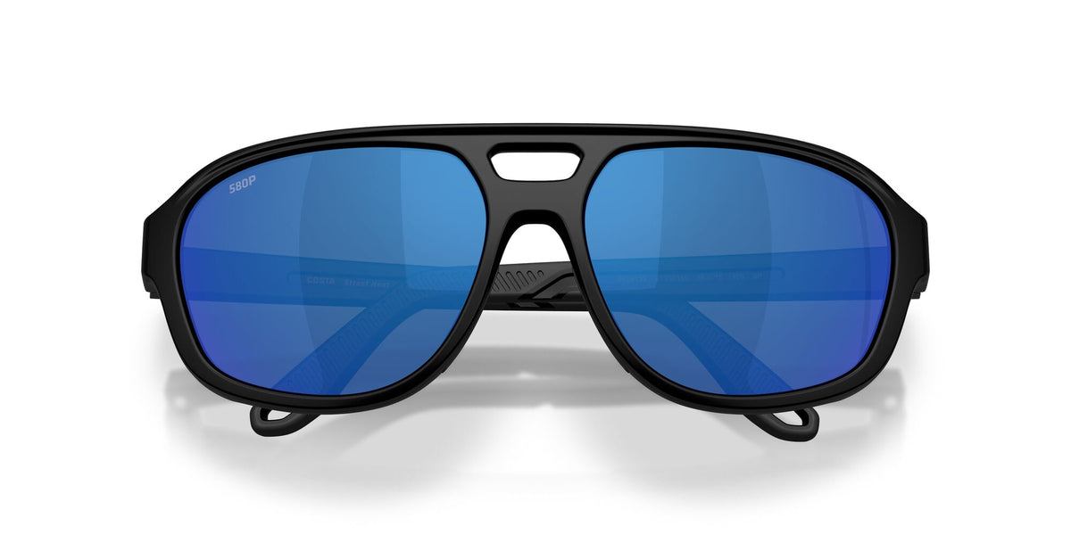 Costa Del Mar Street Heat 06S9133 913303 55 Matte Black/ Blue Mirror