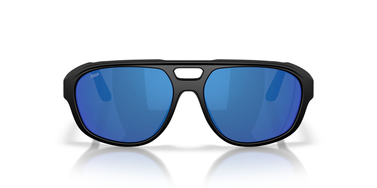 Costa Del Mar Street Heat 06S9133 913303 55 Matte Black/ Blue Mirror