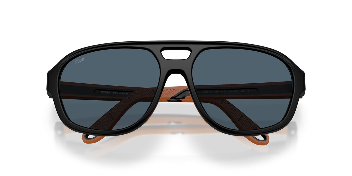 Costa Del Mar Street Heat 06S9133 913304 55 Matte Black/ Gray