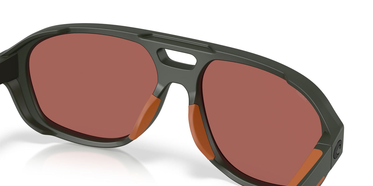Costa Del Mar Street Heat 06S9133 913305 55 Matte Olive/ Gold Mirror