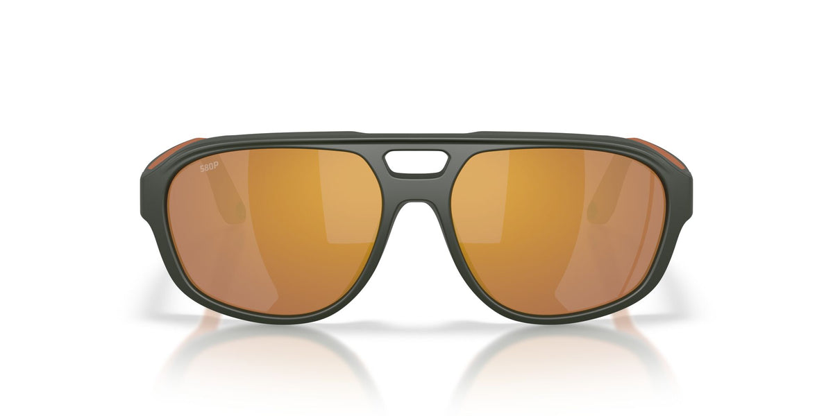 Costa Del Mar Street Heat 06S9133 913305 55 Matte Olive/ Gold Mirror