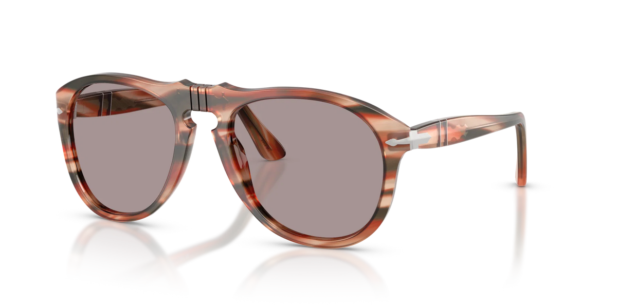 Persol 0PO0649 123353 54 Striped Red & Green/ Violet