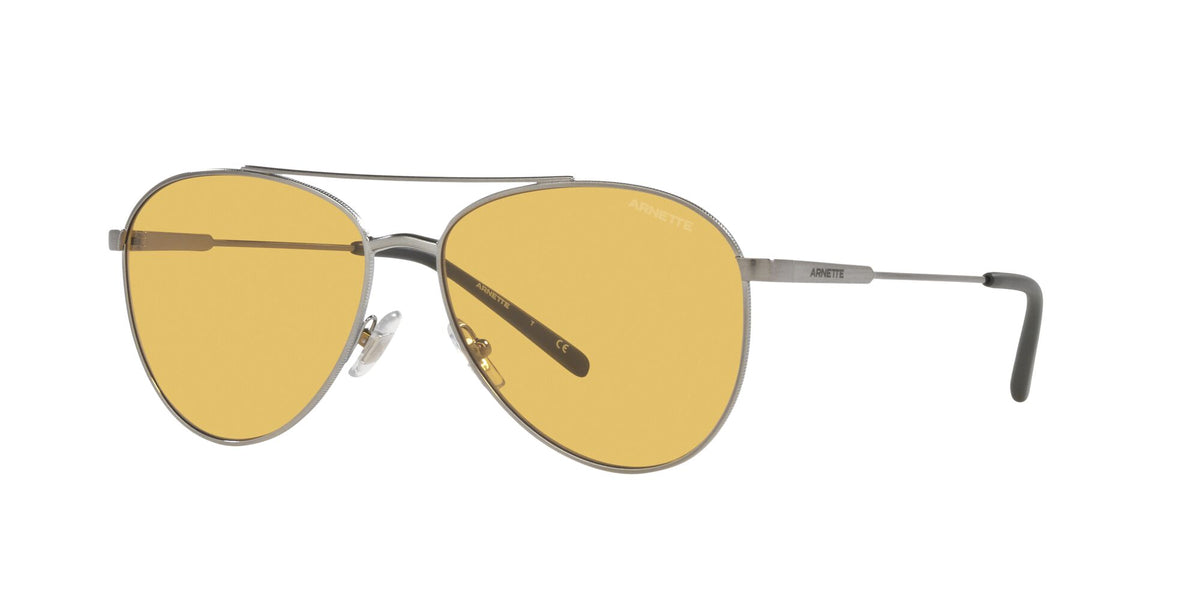 Arnette Sidecar 0AN3085 738/85 58 Brushed Gunmetal / Yellow 58 / Plastic / Metal