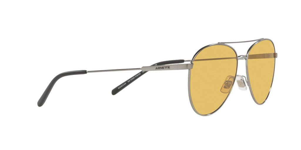 Arnette Sidecar 0AN3085 738/85 58 Brushed Gunmetal / Yellow 58 / Plastic / Metal