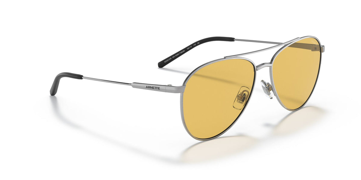 Arnette Sidecar 0AN3085 738/85 58 Brushed Gunmetal / Yellow 58 / Plastic / Metal