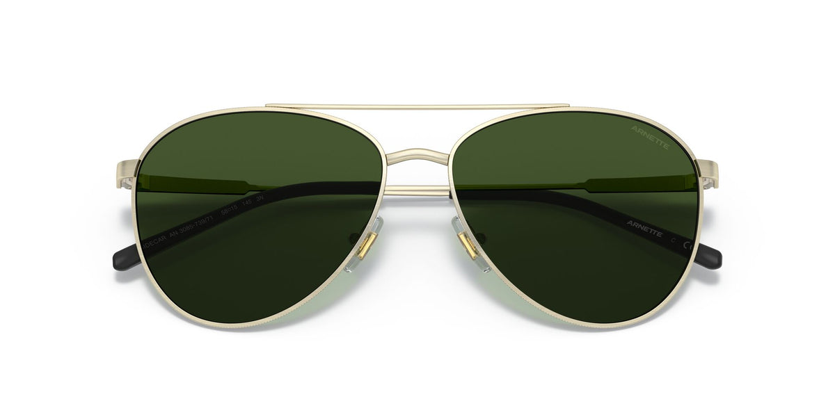 Arnette Sidecar 0AN3085 739/71 58 Brushed Light Gold / Dark Green 58 / Plastic / Metal