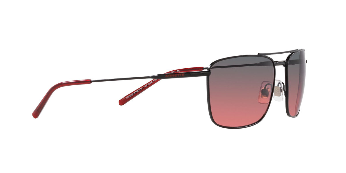 Arnette Boulevardier 0AN3088 759/77 59 Matte Black / Fifty Black/Red 59 / Polycarbonate / Metal / Metal