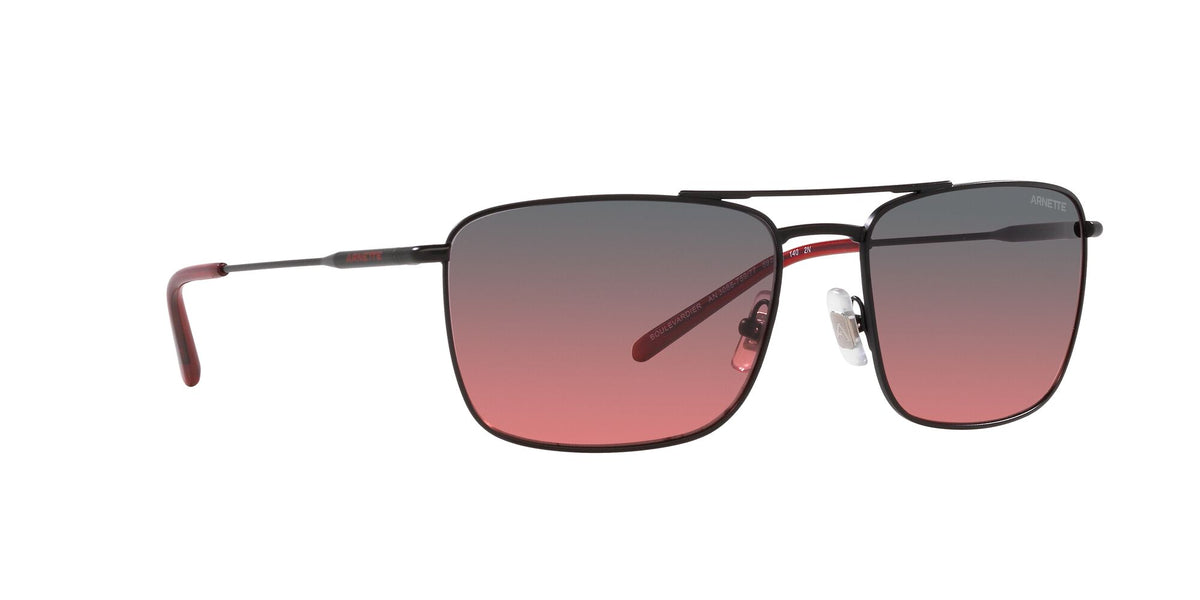 Arnette Boulevardier 0AN3088 759/77 59 Matte Black / Fifty Black/Red 59 / Polycarbonate / Metal / Metal