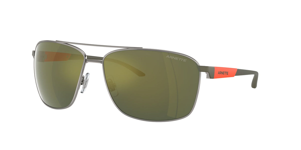 Arnette Beverlee 0AN3089 741/6R 65 Gunmetal / Dark Green Mirror Petrol 65 / Polycarbonate / Metal / Injected