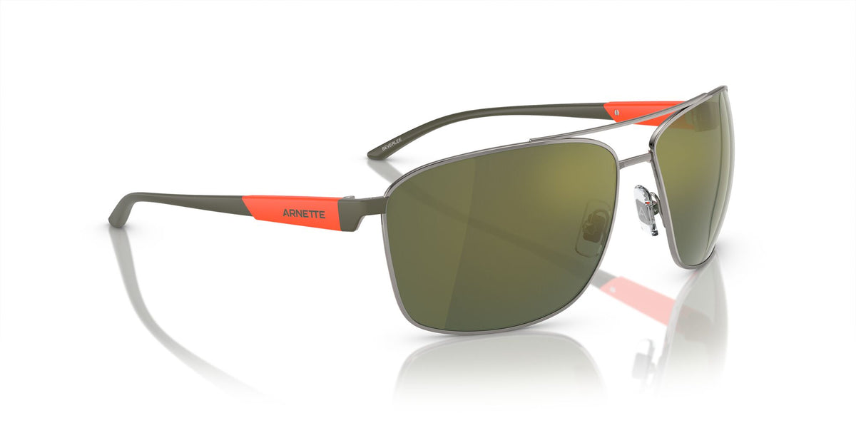 Arnette Beverlee 0AN3089 741/6R 65 Gunmetal / Dark Green Mirror Petrol 65 / Polycarbonate / Metal / Injected