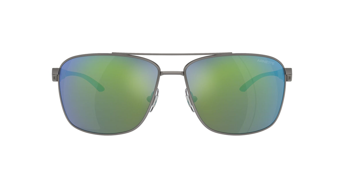 Arnette Beverlee 0AN3089 745/8N 65 Matte Gunmetal / Green Mirror Green 65 / Polycarbonate / Metal / Injected