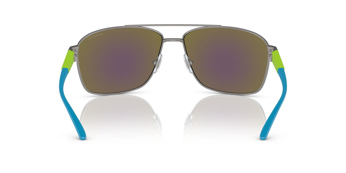 Arnette Beverlee 0AN3089 745/8N 65 Matte Gunmetal / Green Mirror Green 65 / Polycarbonate / Metal / Injected