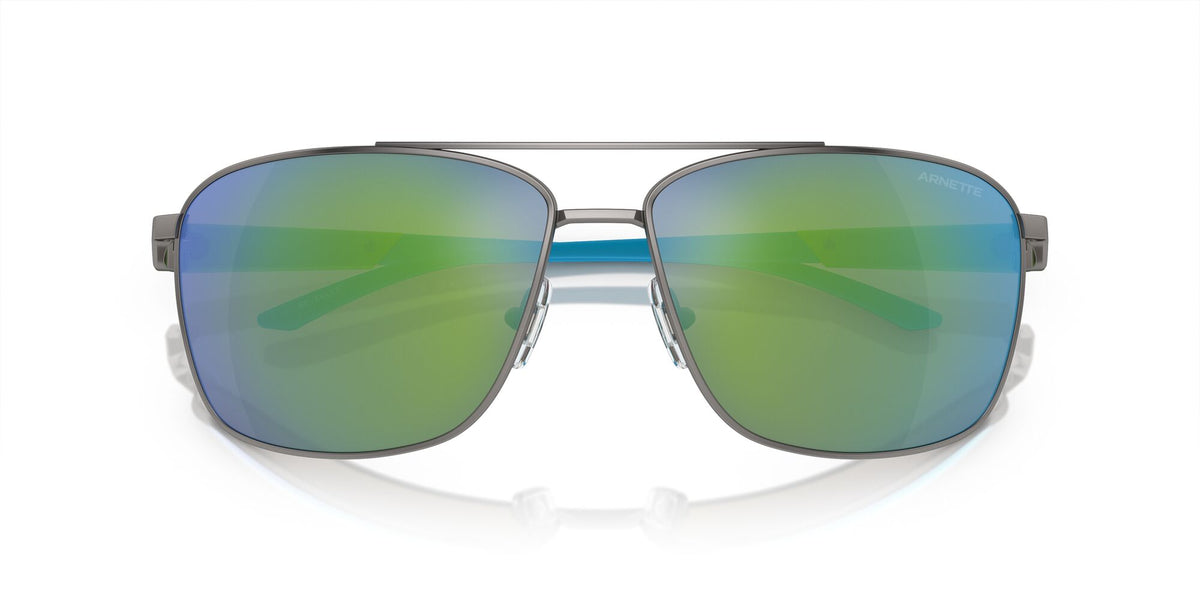 Arnette Beverlee 0AN3089 745/8N 65 Matte Gunmetal / Green Mirror Green 65 / Polycarbonate / Metal / Injected