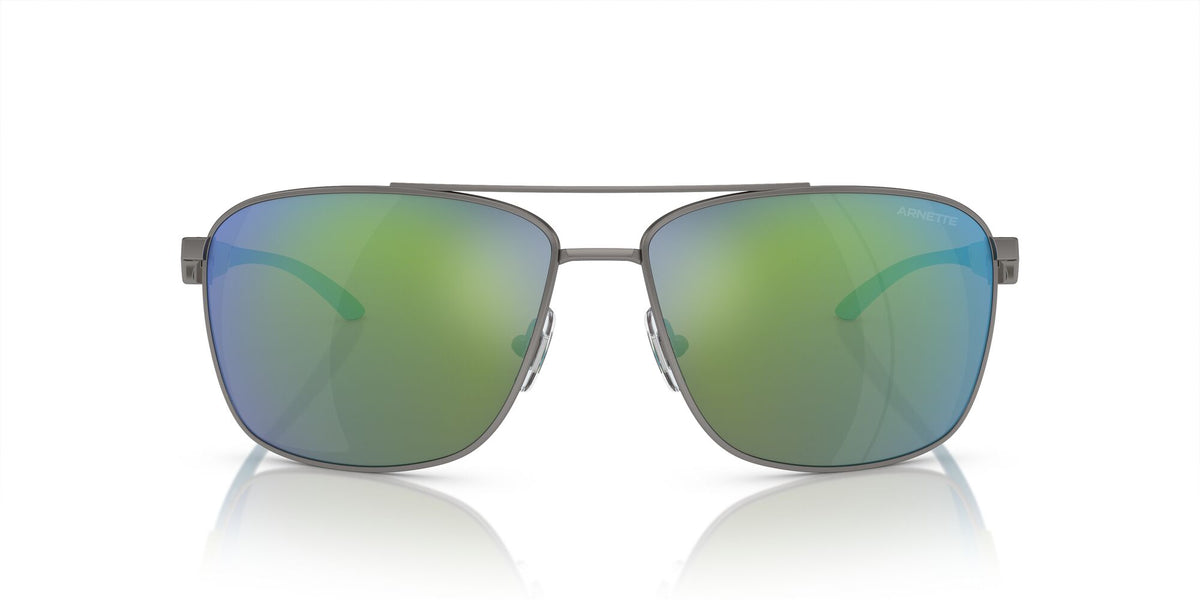Arnette Beverlee 0AN3089 745/8N 65 Matte Gunmetal / Green Mirror Green 65 / Polycarbonate / Metal / Injected
