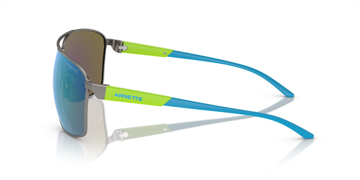 Arnette Beverlee 0AN3089 745/8N 65 Matte Gunmetal / Green Mirror Green 65 / Polycarbonate / Metal / Injected