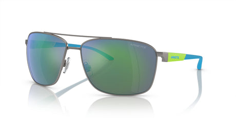 Arnette Beverlee 0AN3089 745/8N 65 Matte Gunmetal / Green Mirror Green 65 / Polycarbonate / Metal / Injected