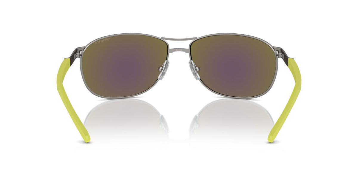 Arnette Belgrano 0AN3090 745/8N 64 Matte Gunmetal / Green Mirror Green