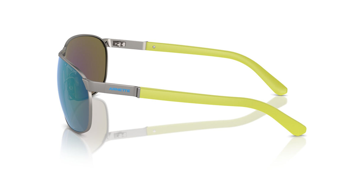 Arnette Belgrano 0AN3090 745/8N 64 Matte Gunmetal / Green Mirror Green