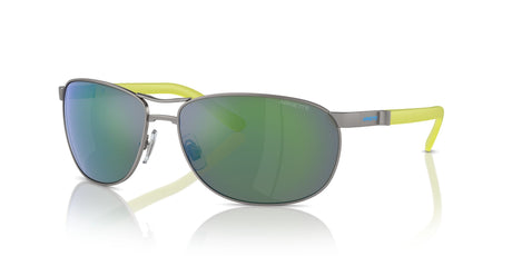 Arnette Belgrano 0AN3090 745/8N 64 Matte Gunmetal / Green Mirror Green