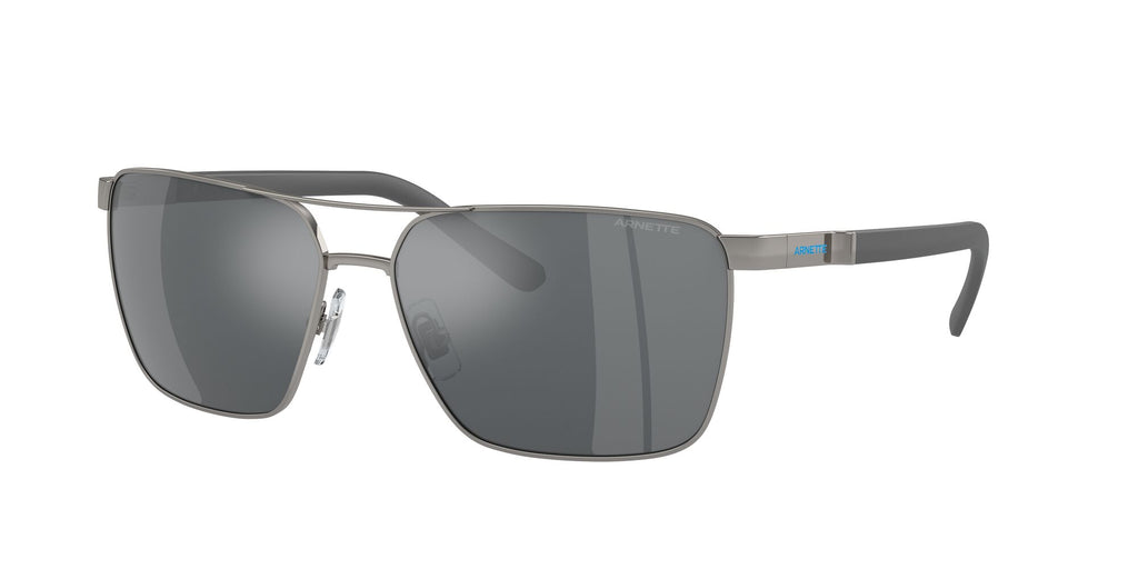 Arnette Barracas 0AN3091 741/6G 61 Gunmetal / Light Grey Mirror Black