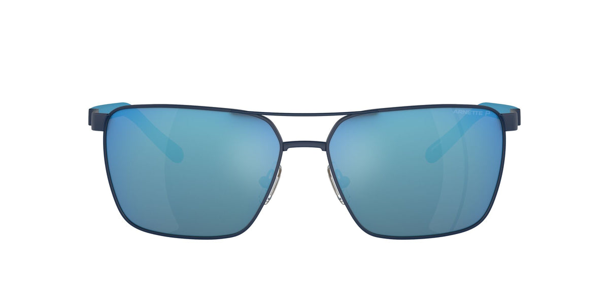 Arnette Barracas 0AN3091 744/22 61 Matte Blue / Dark Grey Mirror Water Polarized