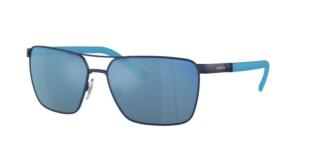 Arnette Barracas 0AN3091 744/22 61 Matte Blue / Dark Grey Mirror Water Polarized