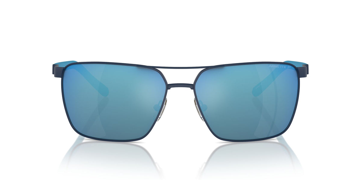 Arnette Barracas 0AN3091 744/22 61 Matte Blue / Dark Grey Mirror Water Polarized