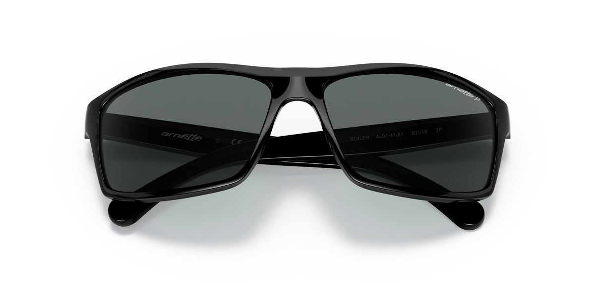 Arnette Boiler 0AN4207 Shiny Black / Polarised Dark Grey 61 / Plastic / Injected / Injected