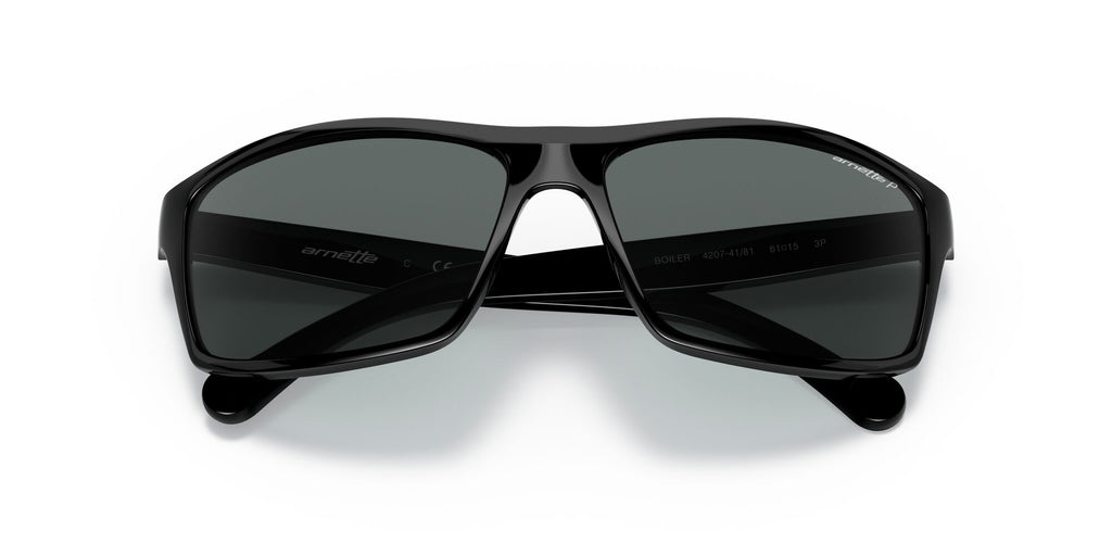 Arnette Boiler 0AN4207 Shiny Black / Polarised Dark Grey 61 / Plastic / Injected / Injected