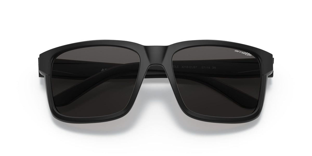 Arnette Swindle 0AN4218 01/87 57 Matte Black / Dark Grey 57 / Plastic / Injected / Injected