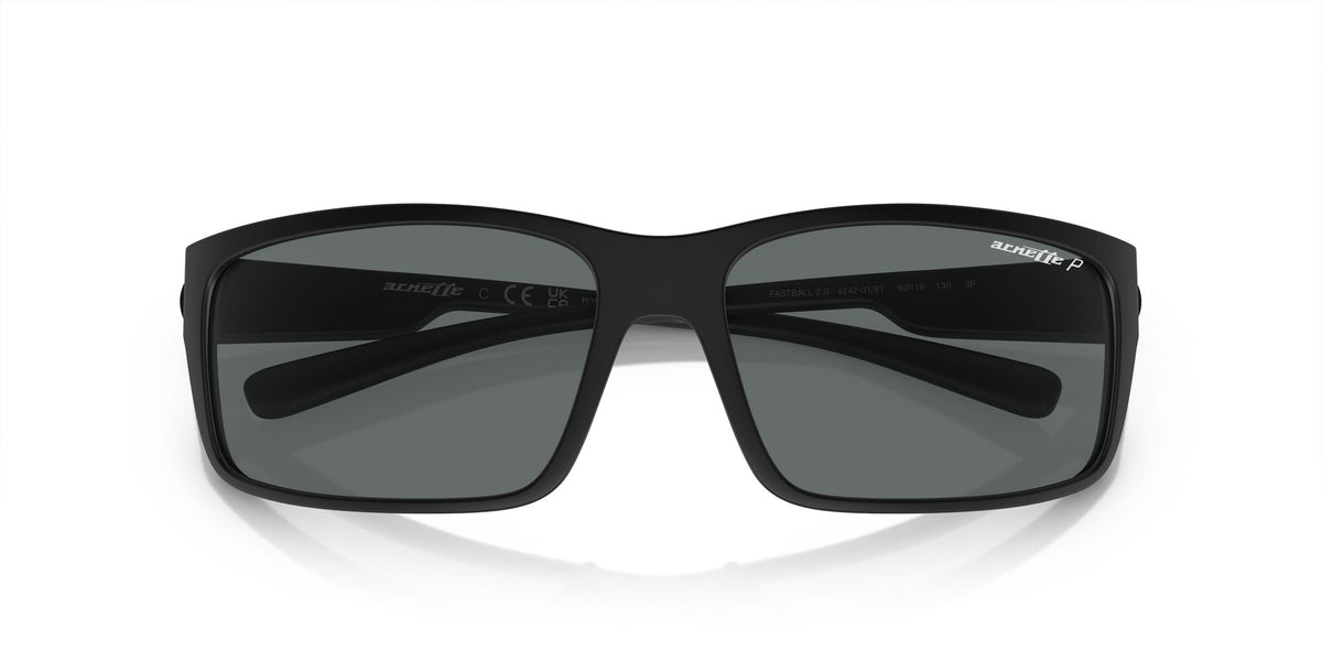 Arnette Fastball 2.0 0AN4242 01/81 62 Matte Black / Polarized Dark Grey 62 / Plastic / Injected / Injected
